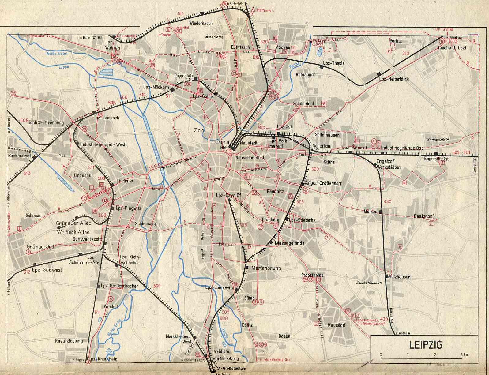 Übersichtskarte Leipzig Übersichtskarte Leipzig